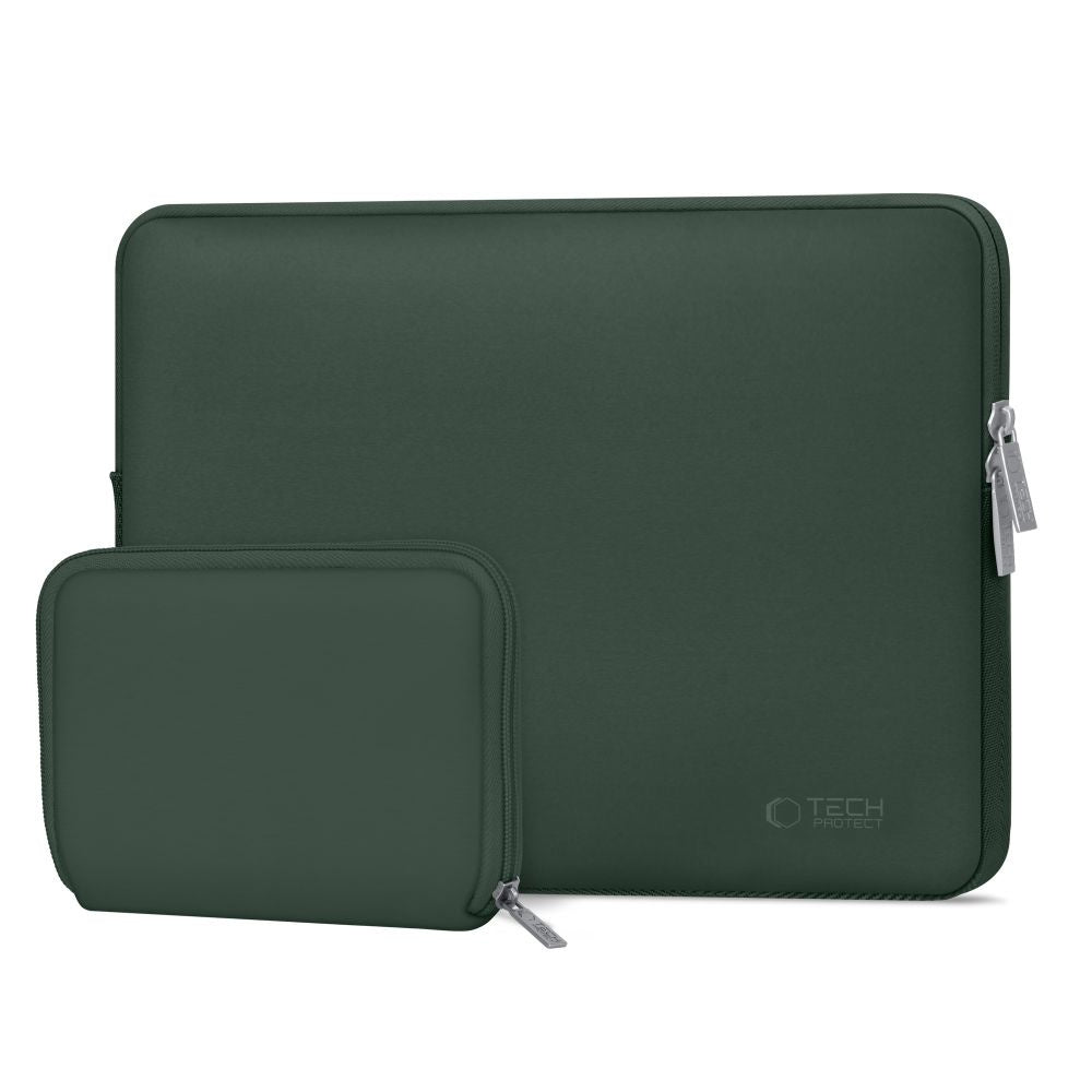Tech-Protect Neoslim cover bag for laptop tablet 13-14'' + case for accessories - green – image 2