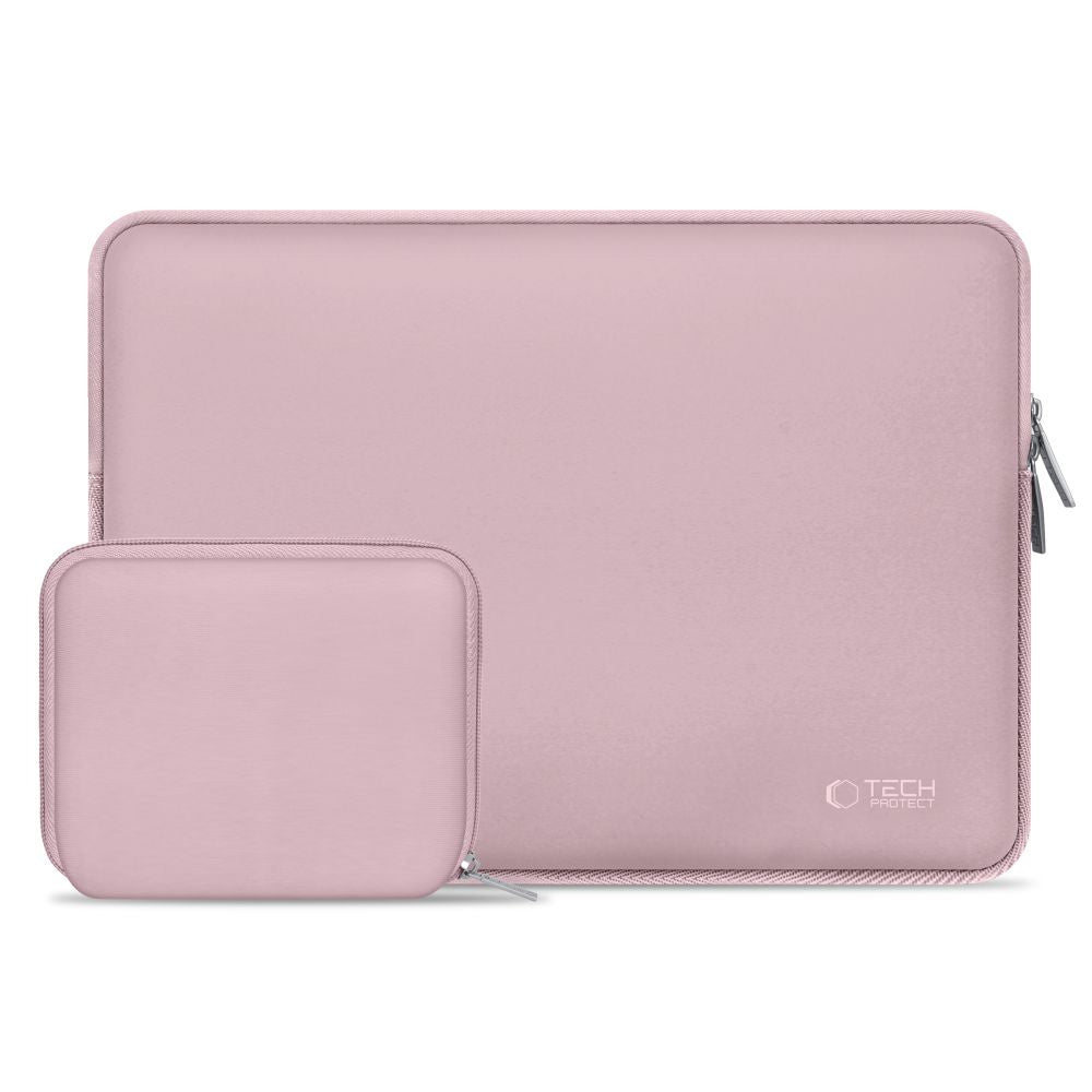 Tech-Protect Neoslim sleeve bag for a 15-16" laptop + accessory case - pink