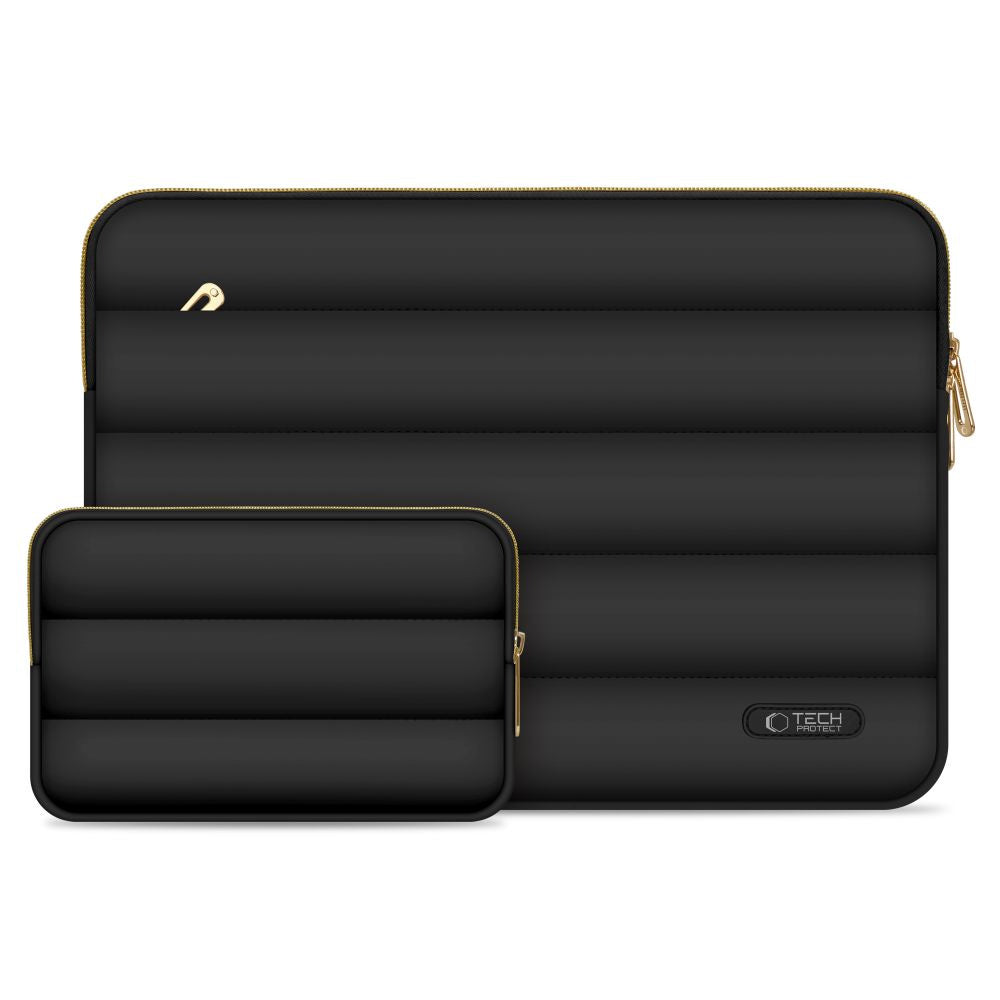 Tech-Protect Puffy bag for a 15-16" laptop + accessory case - black
