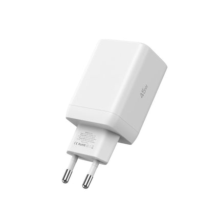 Tech-Protect NC45W-GAN 2x USB-C 45W wall charger - white – image 3