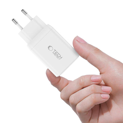 Tech-Protect NC45W-GAN 2x USB-C 45W wall charger - white – image 5