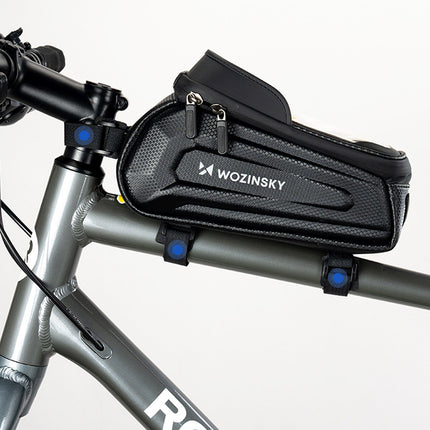 WOZINSKY Armored bicycle pannier bag with phone pocket 1.7 l - black – image 10