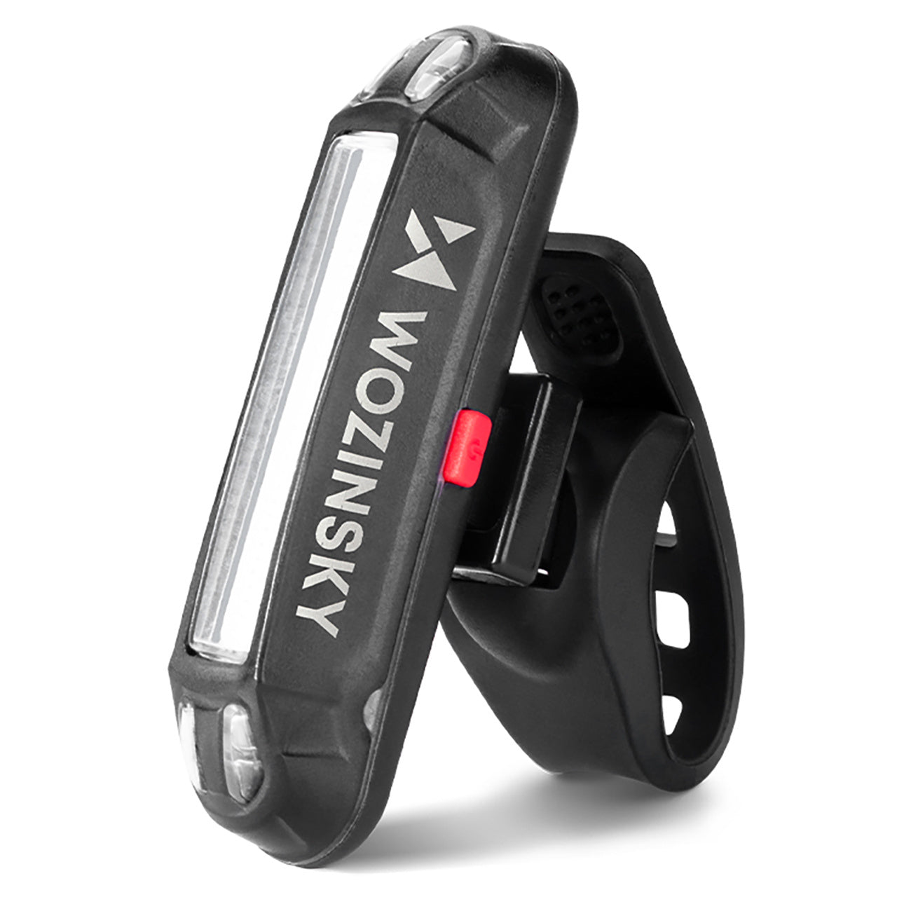 WOZINSKY Set of rechargeable bicycle lights front and rear 400 lm - black – image 3