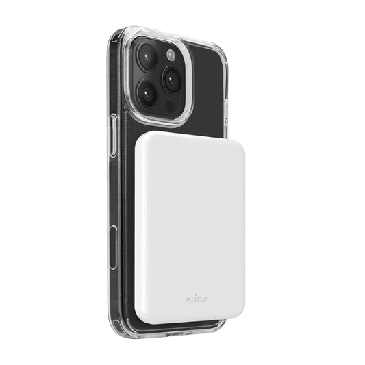 PURO Magnetic powerbank 5000mAh MagSafe USB-C Qi2 PD 20W - white