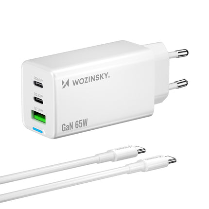 DUDAO GaN 30W USB-A - USB-C wall charger with USB-C cable - white – image 14