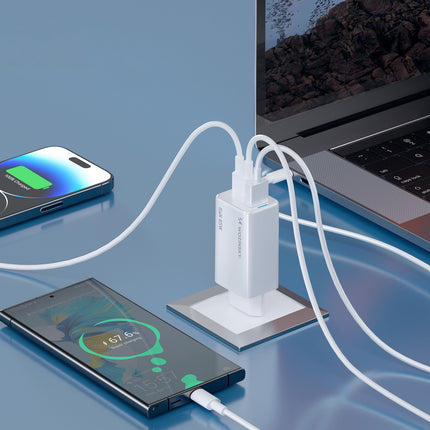 DUDAO GaN 30W USB-A - USB-C wall charger with USB-C cable - white – image 20