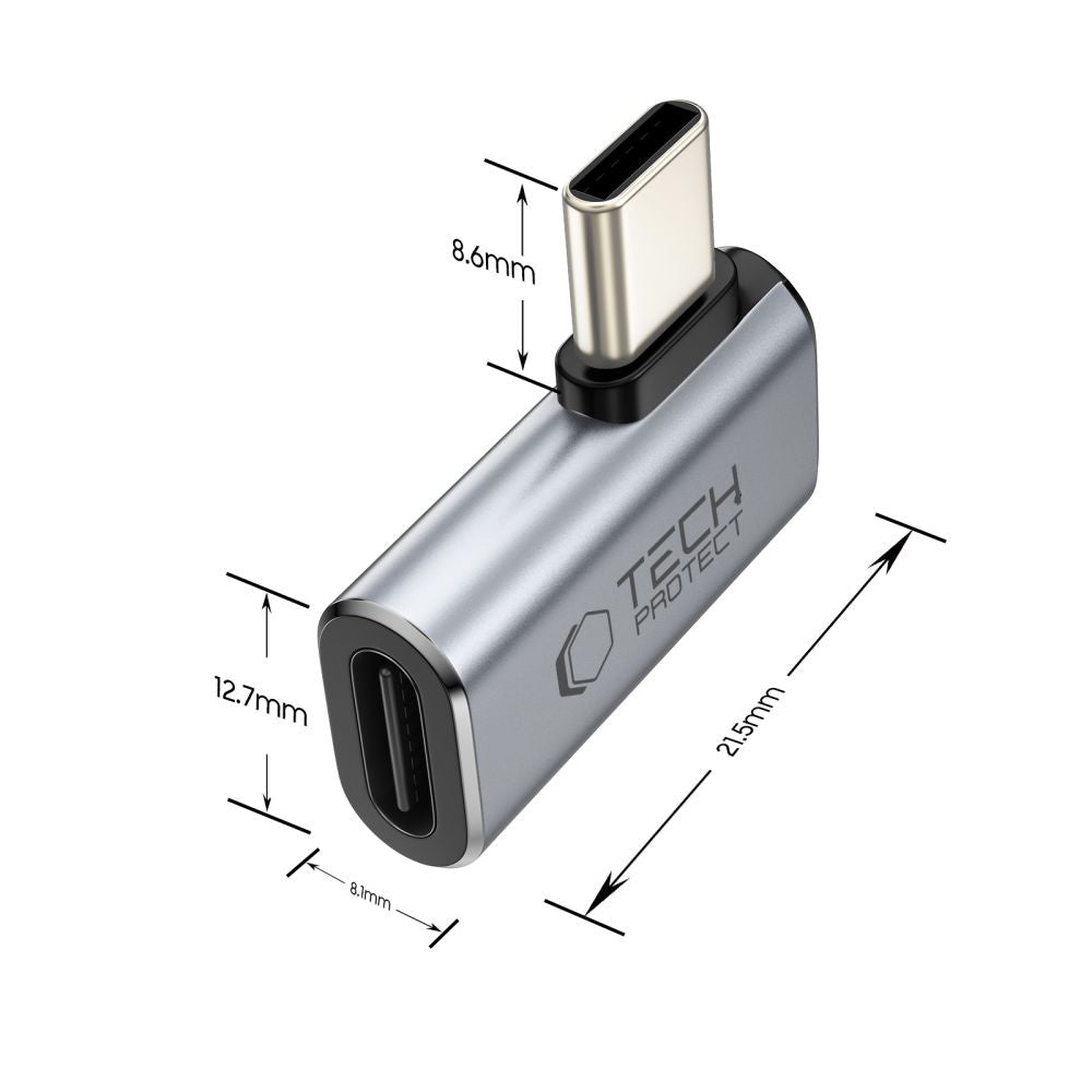 Tech-Protect Angle USB-C adapter - gray – image 2