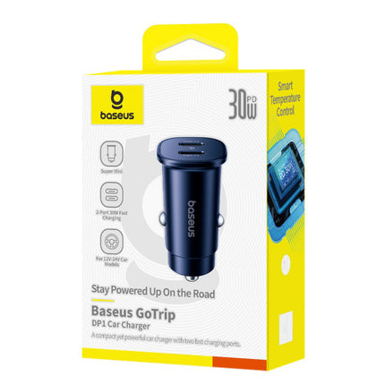 BASEUS 2 x USB-C 30W car charger - black – image 10