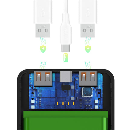 WOZINSKY Powerbank Wpower WPBBK-2 10000mAh USB-A USB-C - black – image 5