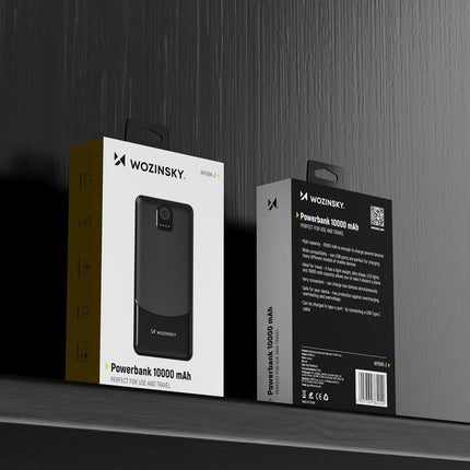 WOZINSKY Powerbank Wpower WPBBK-2 10000mAh USB-A USB-C - black – image 8