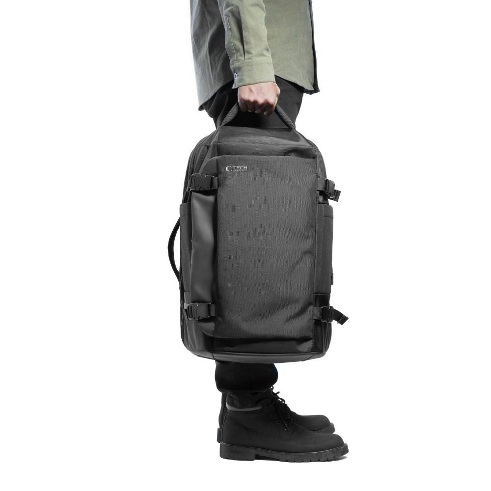 Tech-Protect Hand luggage laptop backpack for Ryanair Wizzar 20L 40x20x25cm - black – image 11