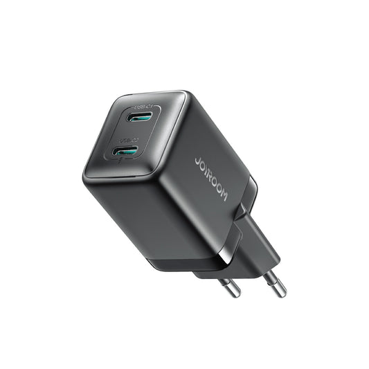 JOYROOM 2x USB-C EU 45W mains charger - black