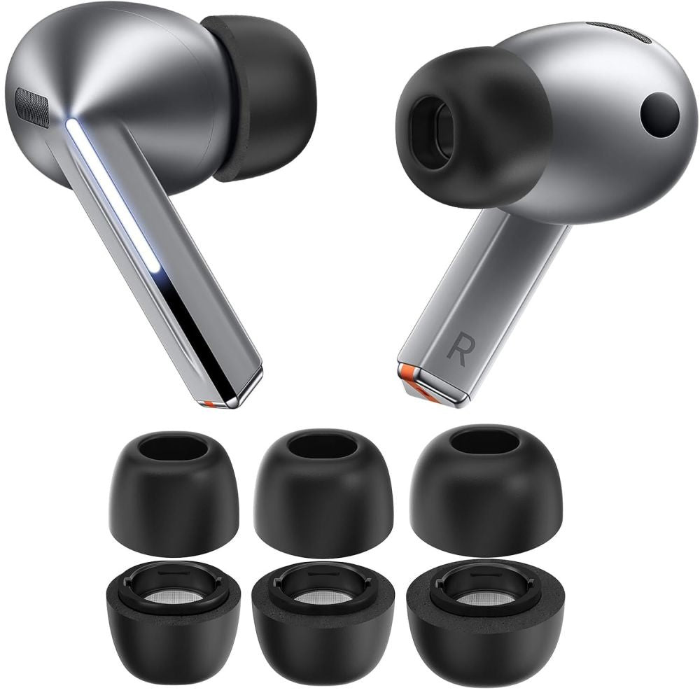 Tech-Protect Covers for Samsung Galaxy Buds 3 Pro headphones in sizes S / M / L black - 3 pcs. – image 2
