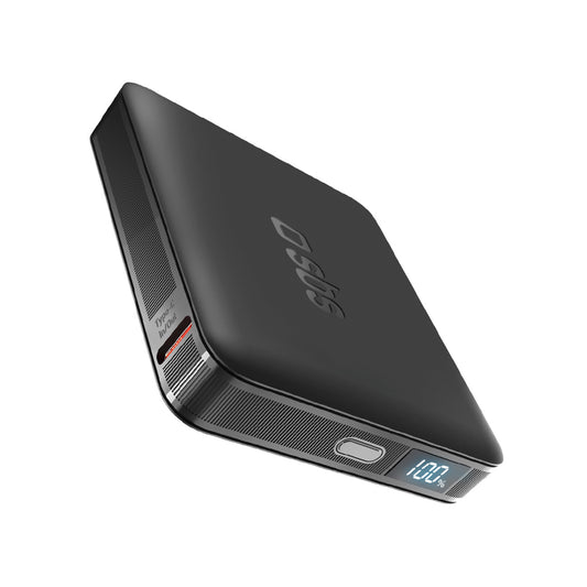 SBS Powerbank with LCD display 5000mAh USB-C 10W - black
