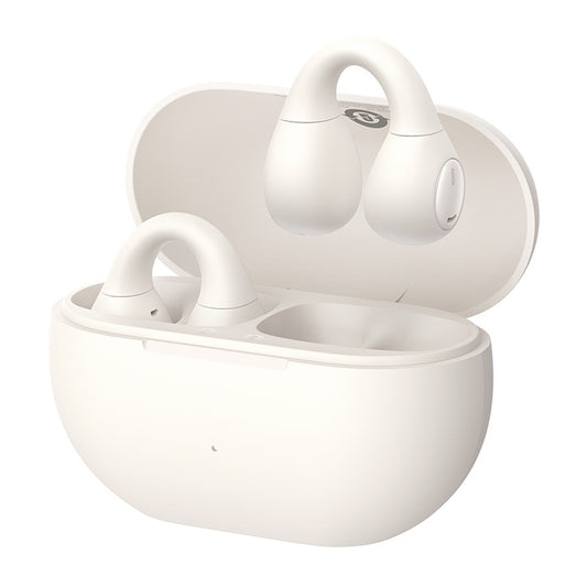 BASEUS Bass 15 Clip OWS open ear wireless headphones with USB-C cable - white