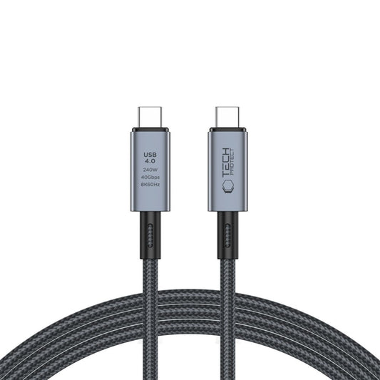 Tech-Protect USB-C PD cable 240W 8K 40Gbps 2m - gray