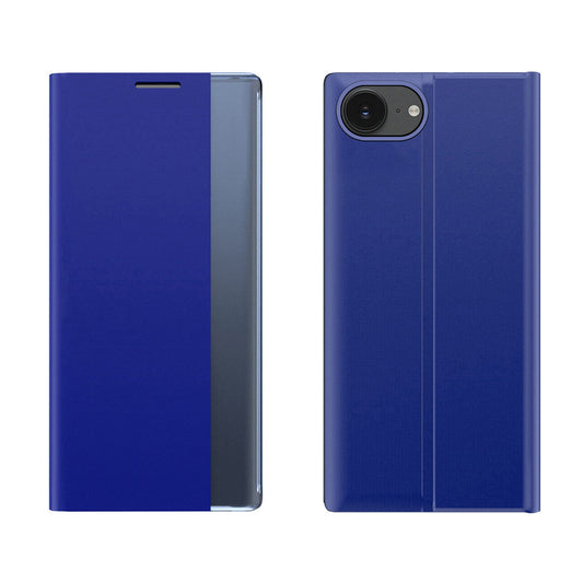 HURTEL Case cover with flap and stand for iPhone 16e New Sleep Case - blue