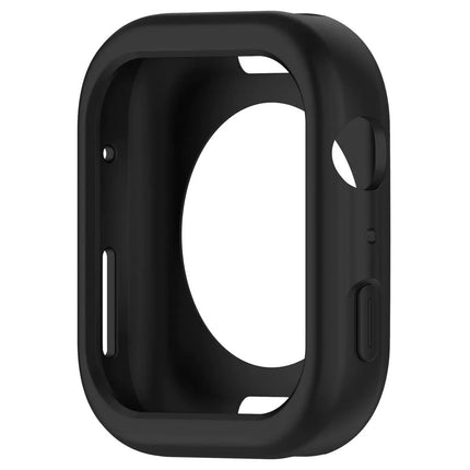 HURTEL Case for Apple Watch Series 4/5/6/SE 44 mm Silicone Watch Case - black