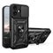 HURTEL Armored case with camera cover stand for iPhone 17 Hybrid Armor Camshield - black