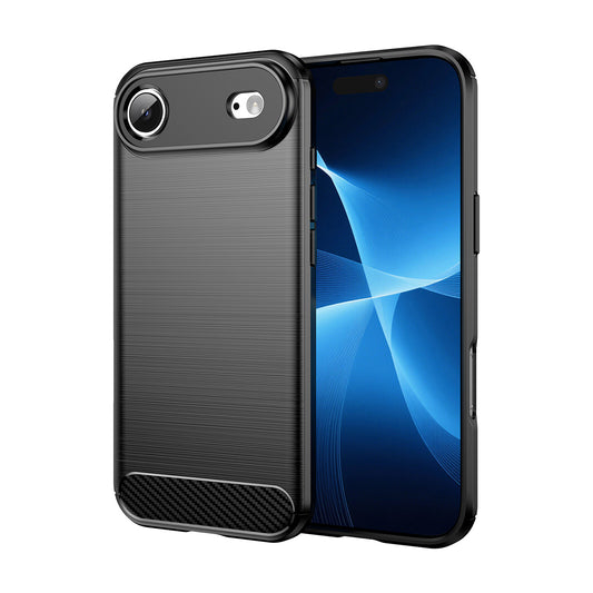 HURTEL Back cover case for iPhone 17 Air Carbon Case - black