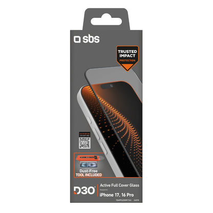 SBS Protective glass with applicator for iPhone 17 / iPhone 16 Pro with D3O technology – image 2