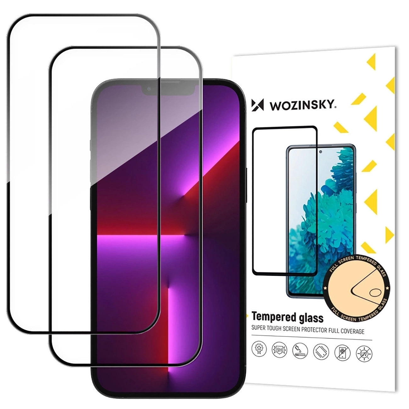 WOZINSKY Tempered glass for iPhone 17 Pro Max Full Glue Tempered Glass - 2 pcs.