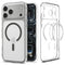 SPIGEN Case for iPhone 17 Pro Max Ultra Hybrid MagSafe - transparent and gray