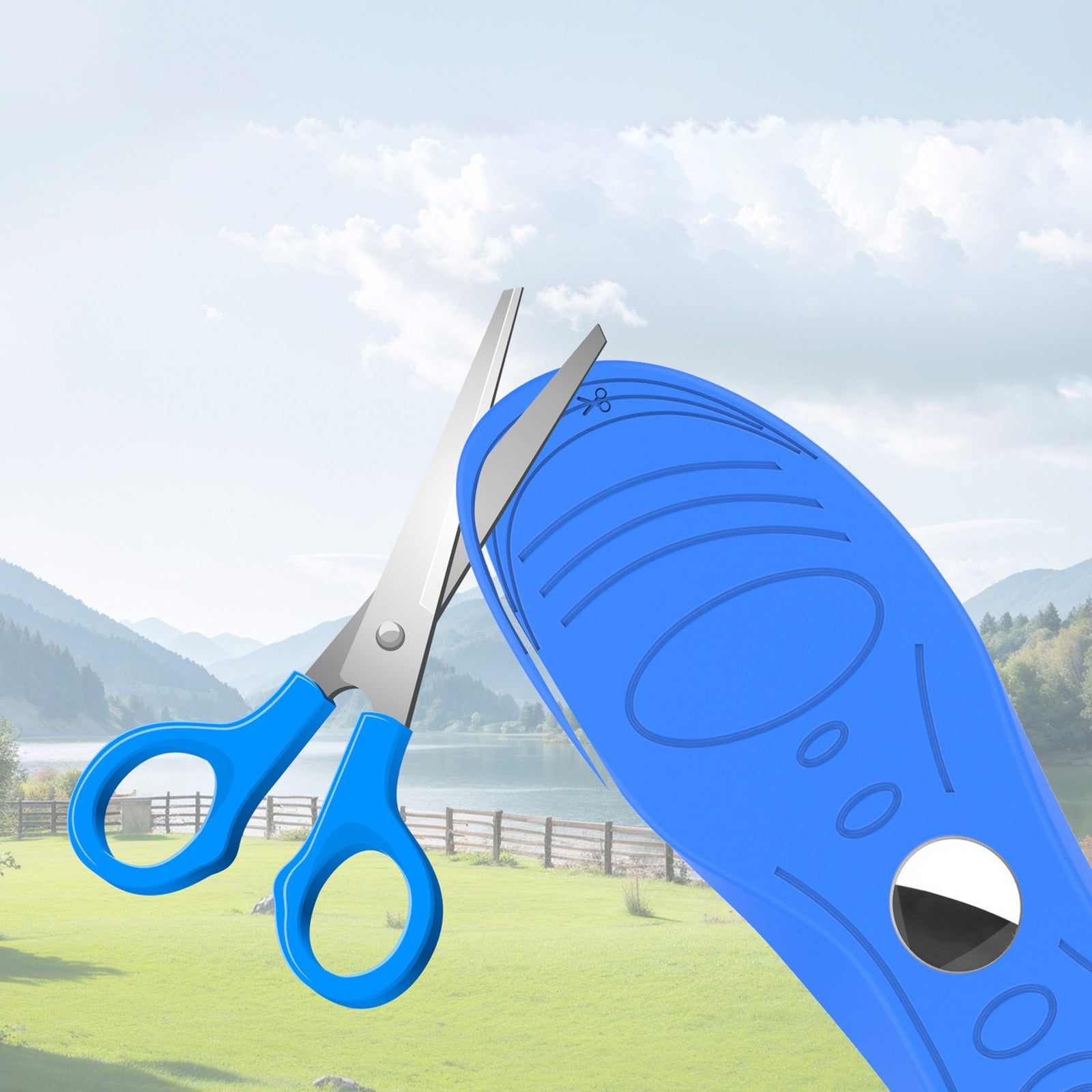 HURTEL Shoe insoles with room for AirTag locator 155-170mm - blue – image 4
