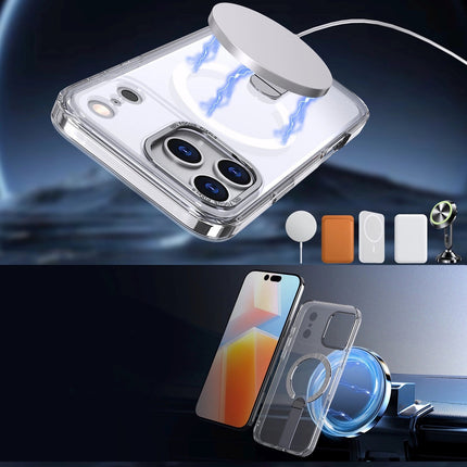 HURTEL Protective case for Samsung Galaxy S25 FE with Hybrid Armor X MagSafe stand - transparent – image 4