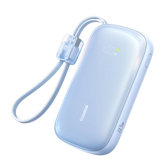 BASEUS Powerbank 20000mAh 22.5W with display cable EnerFill FC21 Qpow 3 Ultra - blue