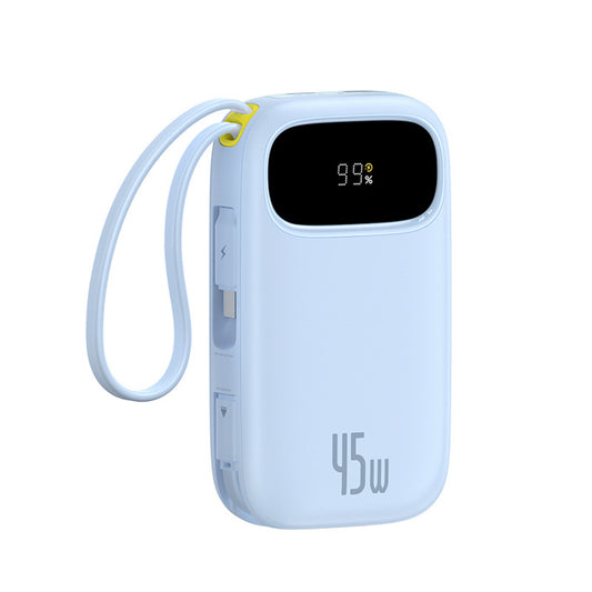 BASEUS Powerbank 20000mAh 45W with display with USB-C Lightning cables EnerFill FC31 - blue