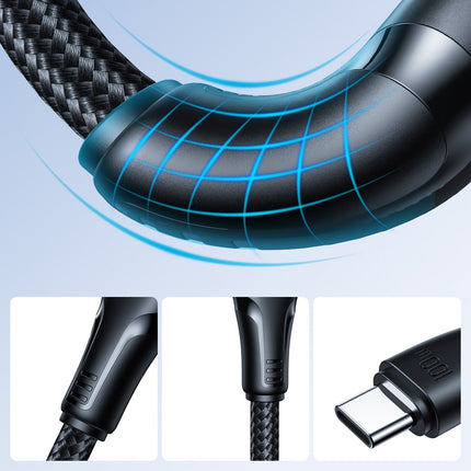 WOZINSKY Braided cable USB-A - USB-C 2.4A 1m black – image 28