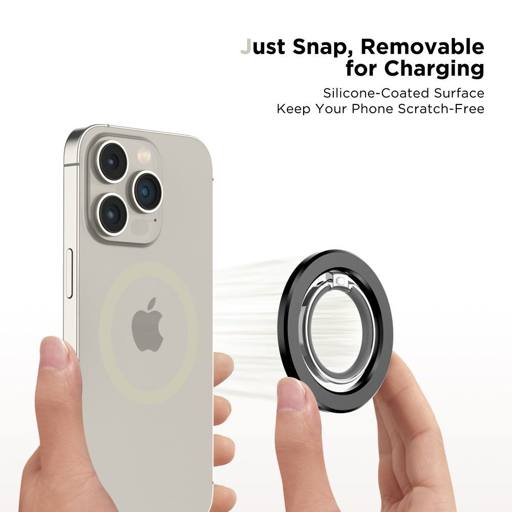 Tech-Protect MagSafe magnetic finger ring holder for smartphone - black – image 4