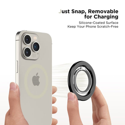 Tech-Protect MagSafe magnetic finger ring holder for smartphone - black – image 4