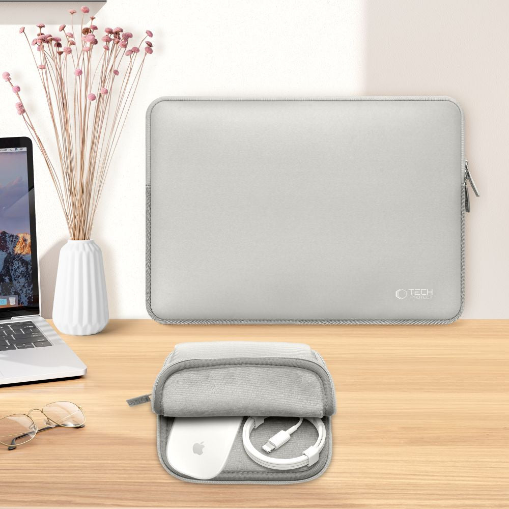 Tech-Protect Neoslim sleeve bag for a 15-16" laptop + accessory case - gray – image 6