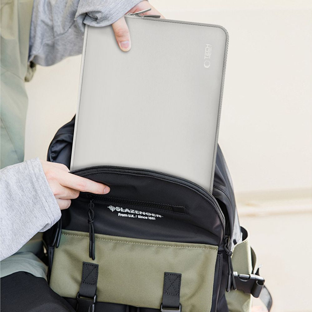 Tech-Protect Neoslim sleeve bag for a 15-16" laptop + accessory case - gray – image 7