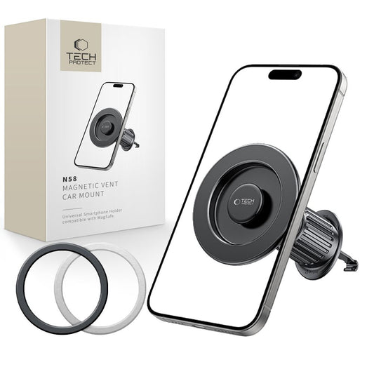 Tech-Protect MagSafe N58 smartphone car holder for air vent - black