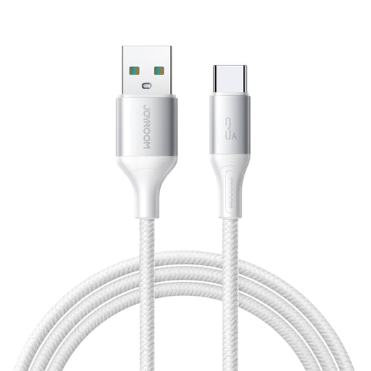 JOYROOM S-A28 braided cable USB-A - USB-C 3A 1m - white