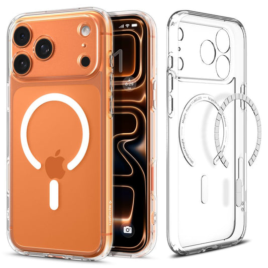 SPIGEN Case for iPhone 17 Pro Max MagSafe Ultra Hybrid - transparent and white