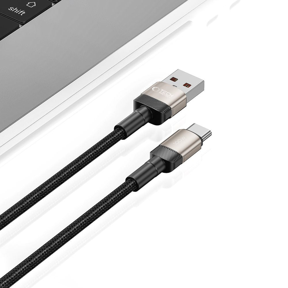 Tech-Protect USB-C - USB-A UltraBoost Evo cable 100W 5A 2m - titanium – image 4