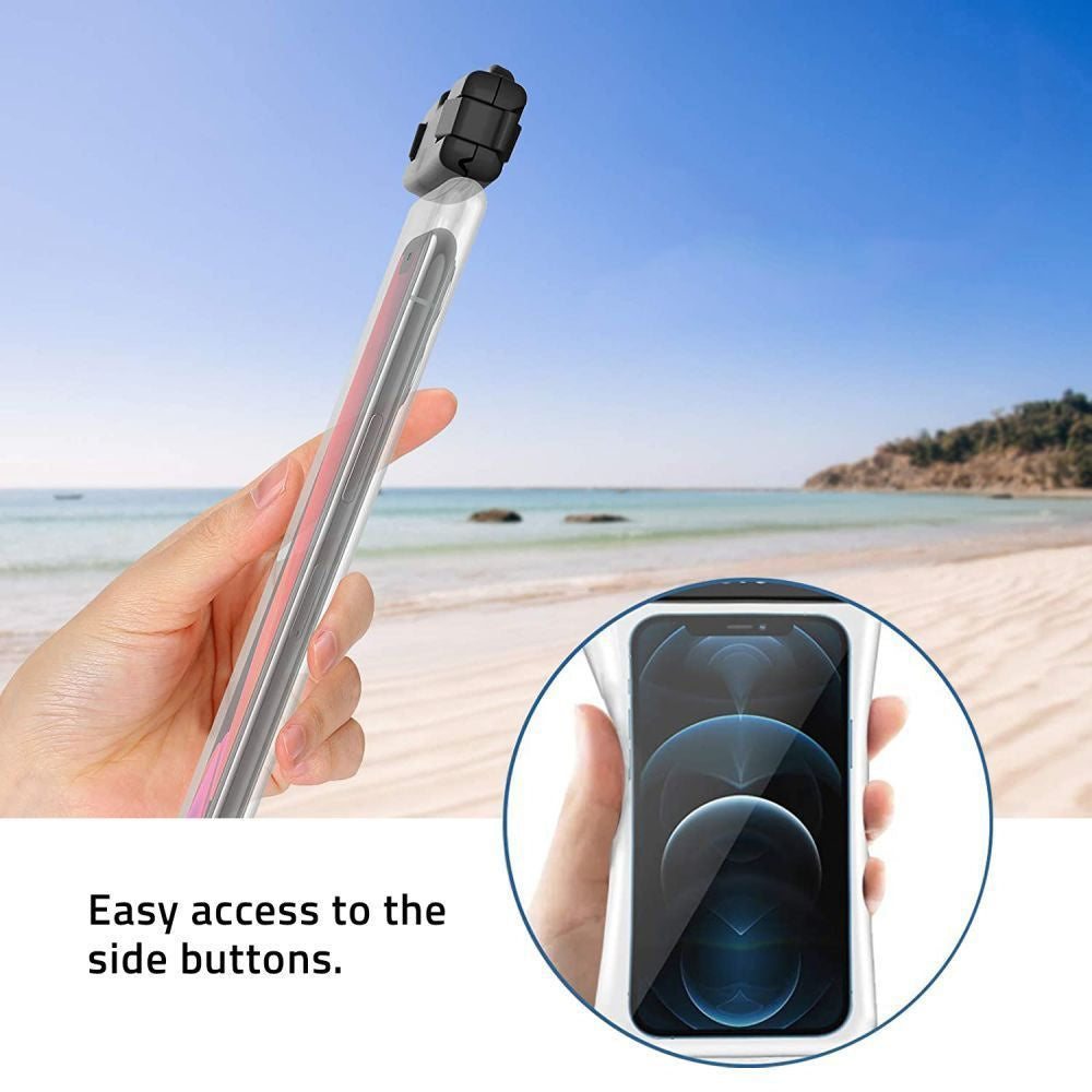 Tech-Protect Waterproof case for smartphones up to 6.9'' - black and orange – image 3