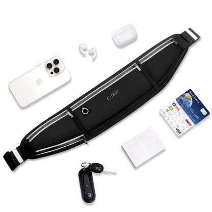 Tech-Protect Waterproof sports waist bag for running - black – image 4