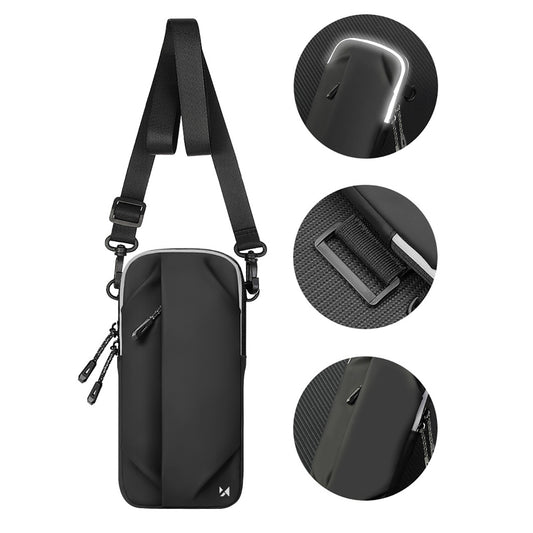 WOZINSKY Armband bag, armband for phone for running - black