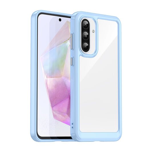 HURTEL Case cover with flexible frame for Samsung Galaxy A56 Outer Space Case - blue