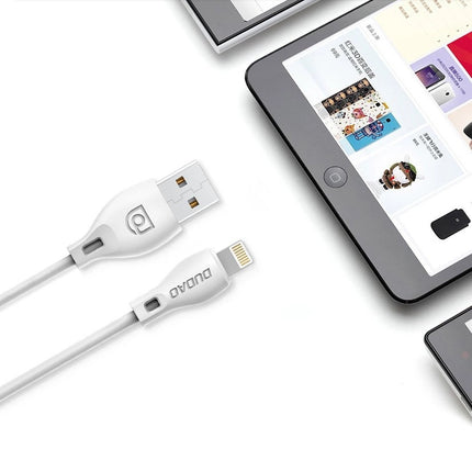 DUDAO USB-A cable - iPhone Lightning 2.4A 1m - white – image 6