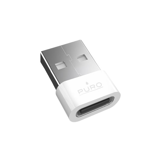 PURO USB-C - USB-A adapter - white