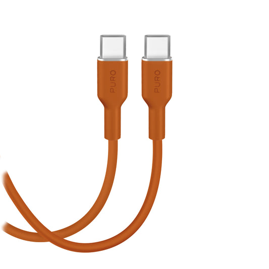 PURO Flexible USB-C cable 60W 1.5m ICON - orange
