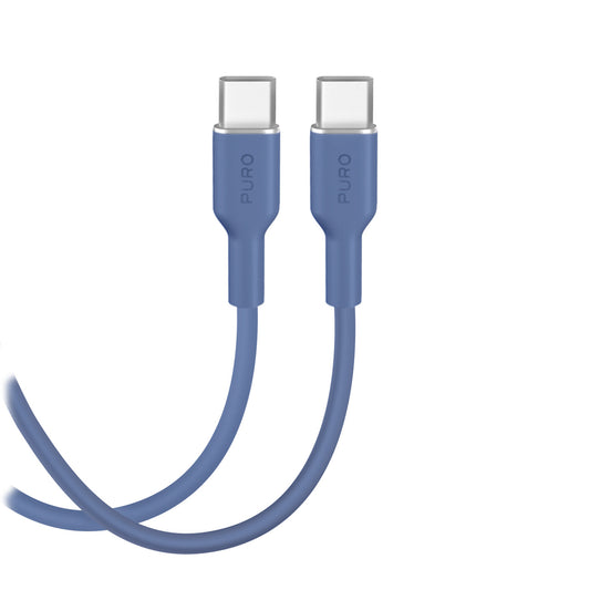PURO Flexible USB-C cable 60W 1.5m ICON - blue