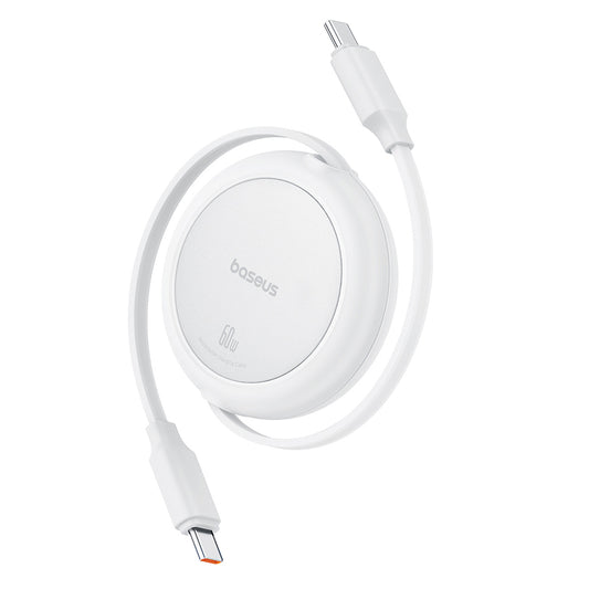 BASEUS Retractable cable USB-C Free2Pull 60W 1m - white