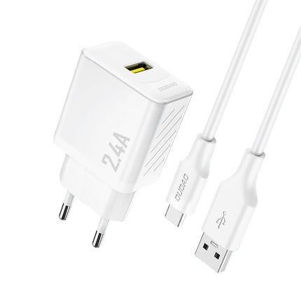 DUDAO GaN 30W USB-A - USB-C wall charger with USB-C cable - white – image 25